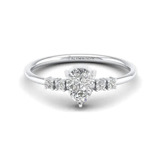 Precious Ring With Lab Grown Diamond - Alymwndw